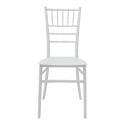 Καρέκλα Tiffany Ι pakoworld pp σε λευκή απόχρωση 38.5x46.5x87εκ