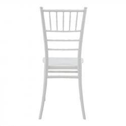 Καρέκλα Tiffany Ι pakoworld pp σε λευκή απόχρωση 38.5x46.5x87εκ