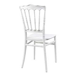 Καρέκλα Napoleon pakoworld pp λευκή 38,5x46,5x89εκ