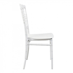 Καρέκλα Napoleon pakoworld pp λευκή 38,5x46,5x89εκ