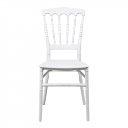 Καρέκλα Napoleon pakoworld pp λευκή 38,5x46,5x89εκ