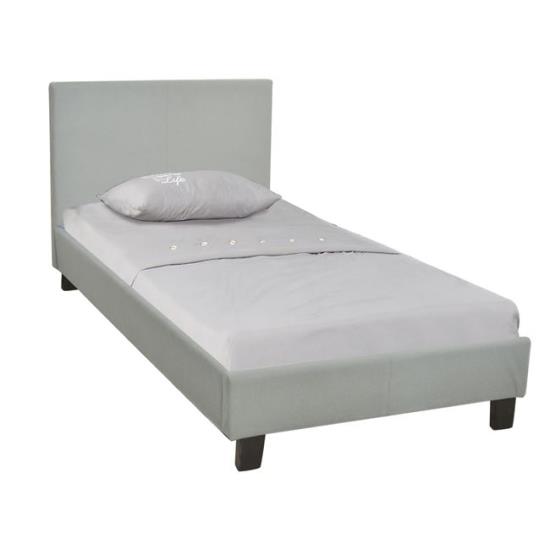 WILTON Κρεβάτι Μονό Ύφασμα Grey Stone 97x203x89(Στρώμα 90x190)cm