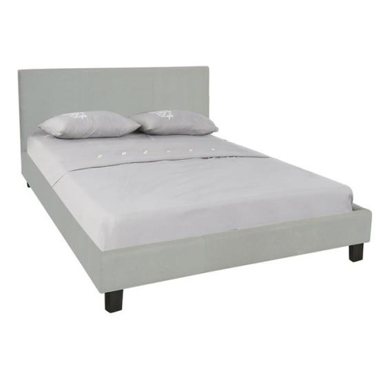 WILTON Κρεβάτι Διπλό Ύφασμα Grey Stone 169x213x89(Στρώμα 160x200)cm