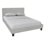 WILTON Κρεβάτι Ημίδιπλο Ύφασμα Grey Stone 149x203x89(Στρώμα 140x190)cm