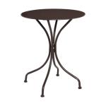 PARK Τραπέζι Μεταλλικό Sand Brown Φ60 Υ70cm