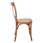DESTINY Καρέκλα Οξυά Καρυδί / Κάθισμα Ψάθα 48x52x89cm