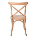 DESTINY Καρέκλα Τραπεζαρίας Οξυά Φυσικό, Κάθισμα Ψάθα 48x52x89cm