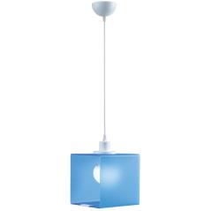 Φωτιστικό μονόφωτο παιδικό plexiglass/μέταλλο γαλάζιο/λευκό Ε27 Φ20x27/120cm