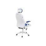 Momentum Καρέκλα γραφείου διευθυντή Bucket μπλε υφάσμα Mesh-πλάτη pu λευκό 62x58x122 cm