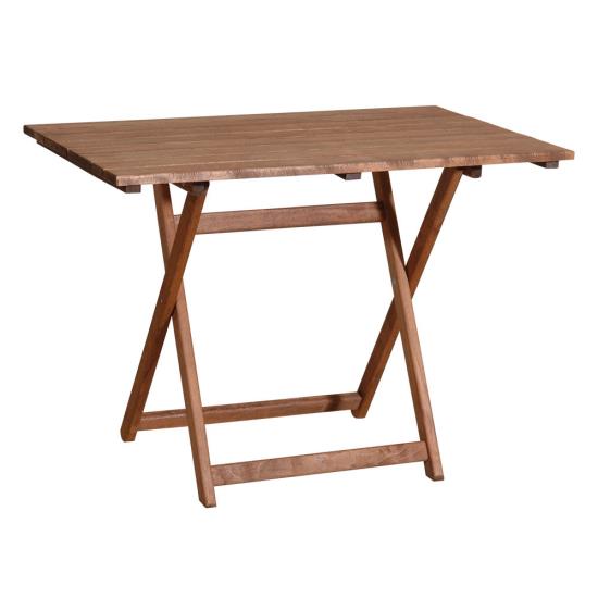 Τραπέζι Πτυσσόμενο Ξύλινο Παραλ/μο Οξυά Καρυδί 60x80x72cm