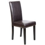 MALEVA-L Καρέκλα PU Καφέ / Wenge 42x56x93cm