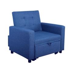 IMOLA Πολυθρόνα / Κρεβάτι Σαλονιού - Καθιστικού / Ύφασμα Μπλε 100x102x92(Κρεβ.75x180x44)cm