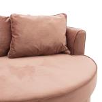 Ophelia Πολυθρόνα-καναπές βελούδο σάπιο μήλο 123x120x85cm