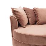 Ophelia Πολυθρόνα-καναπές βελούδο σάπιο μήλο 123x120x85cm