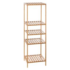 Zadon Ραφιέρα επιδαπέδια 5όροφη bamboo φυσικό 35x32x111.5cm