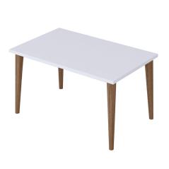 Zahar Τραπέζι σαλονιού λευκό-καφέ 72x45x42cm