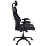 Momentum Καρέκλα γραφείου διευθυντή Bucket μαύρο υφάσμα Mesh-πλάτη pu μαύρο 62x58x122 cm