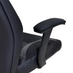 Momentum Καρέκλα γραφείου διευθυντή Bucket μαύρο υφάσμα Mesh-πλάτη pu μαύρο 62x58x122 cm