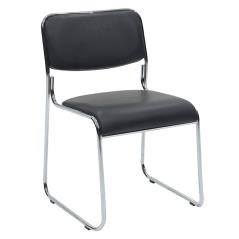 Corina Καρέκλα επισκέπτη με PVC χρώμα μαύρο 52x46x76 cm