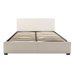 Norse Κρεβάτι διπλό pu λευκό με αποθηκευτικό χώρο 160x200 cm