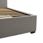 Norse Κρεβάτι διπλό ύφασμα γκρι με αποθηκευτικό χώρο 160x200 cm
