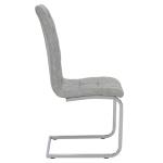 Darrell Καρέκλα μεταλλική χρωμίου με PU antique-γκρι 42x49x106 cm