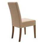 Ditta Καρέκλα μόκα τεχνόδερμα - πόδια ξύλο μασίφ καρυδί 45x58x96 cm