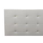 Roi Κρεβάτι διπλό 160x200 PU λευκό ματ + αποθηκευτικό χώρο με ανατομικές τάβλες 218x172x135 cm