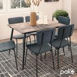 Shazam Τραπέζι MDF επεκτεινόμενο χρώμα γκρι cement 120-160x80x76 cm
