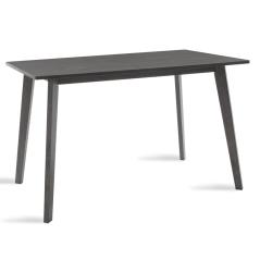 Benson Τραπέζι MDF με καπλαμά χρώμα rustic grey 120x75x75 cm