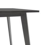 Benson Τραπέζι MDF με καπλαμά χρώμα rustic grey 120x75x75 cm