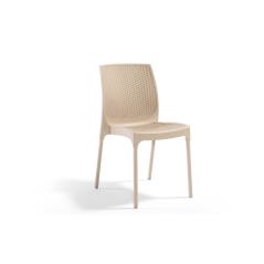 Καρέκλα Sunny Rattan Cappuccino πολυπροπυλενίου 56x45x84cm