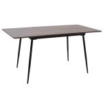 Shazam Τραπέζι MDF επεκτεινόμενο χρώμα καρυδί 120-160x80x76 cm