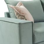 Romantic Γωνιακός καναπές αριστερή γωνία ύφασμα ciel-cream 290x235x95cm