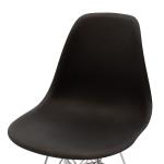 Adelle Καρέκλα pp χρώμα μαύρο - inox 45,5x52x80cm