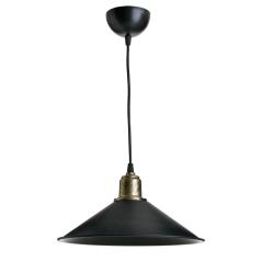 PWL-0964 Φωτιστικό οροφής μαύρο-bronze antique Φ30x62 cm