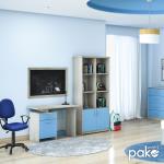 Looney Γραφείο παιδικό χρώμα castillo-μπλε 100x55x75 cm