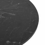 PWF-0306 Τραπεζάκια σαλονιού σετ 3 τεμ χρώμα μαύρο μαρμάρου 38x38x55cm