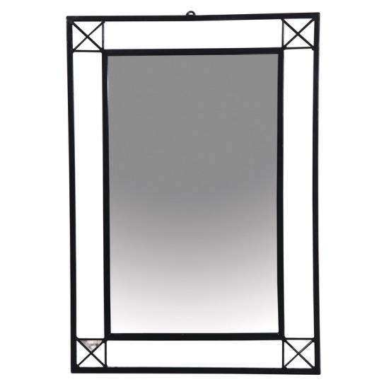 Καθρέπτης Τοίχου Γυαλί Μαύρο 60(w) x 86(h)cm