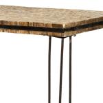 Τραπέζι σαλονιού από ξύλινους κορμούς σε Φυσικό Ξύλο,Μέταλλο 120x60x40cm