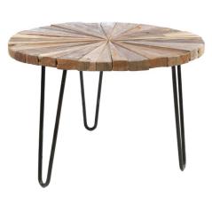 Τραπέζι σαλονιού με καπάκι Πολύχρωμο Ξύλο,Μέταλλο 55x55x40cm