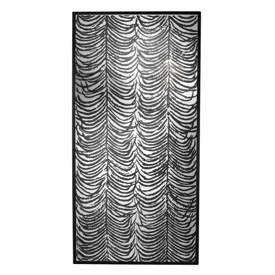 Herero Καθρέπτης διακοσμητικός τοίχου Μαύρο Ξύλο 102x6x203cm