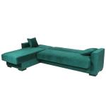 PORTO Καναπές-κρεβάτι γωνία Πράσινο Βελούδο 270x165x84cm (Κρεβ. 240x105cm)