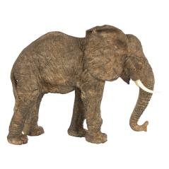 Ελέφαντας διακοσμητικός Φυσικό Ρητίνη 34x13x26cm