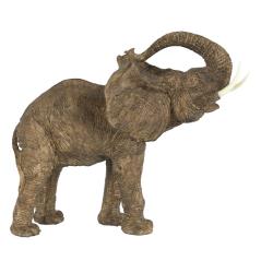 Ελέφαντας διακοσμητικός Φυσικό Ρητίνη 39x21x31cm
