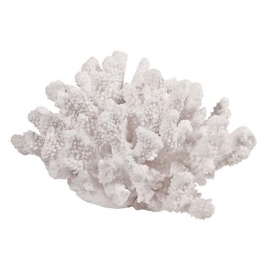 Κοράλι διακοσμητικό Άσπρο Ρητίνη 22x20x12cm
