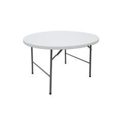 Comfort Τραπέζι βαλίτσα catering-συνεδρίου λευκό στρόγγυλο Φ122x74cm