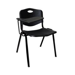 STUDY Καρέκλα - Θρανίο Μέταλλο Βαφή Μαύρο / PP Μαύρο 64x62x77cm