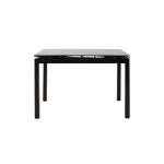 Finn Τραπέζι επεκτεινόμενο γυάλινο 8χιλ μαύρο 110-170x70x75 cm