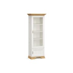 Βιτρίνα Jaden pakoworld golden oak-λευκό antique 70,5x43x197,5εκ